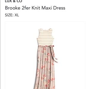 Lux & Co 2fer dress XL